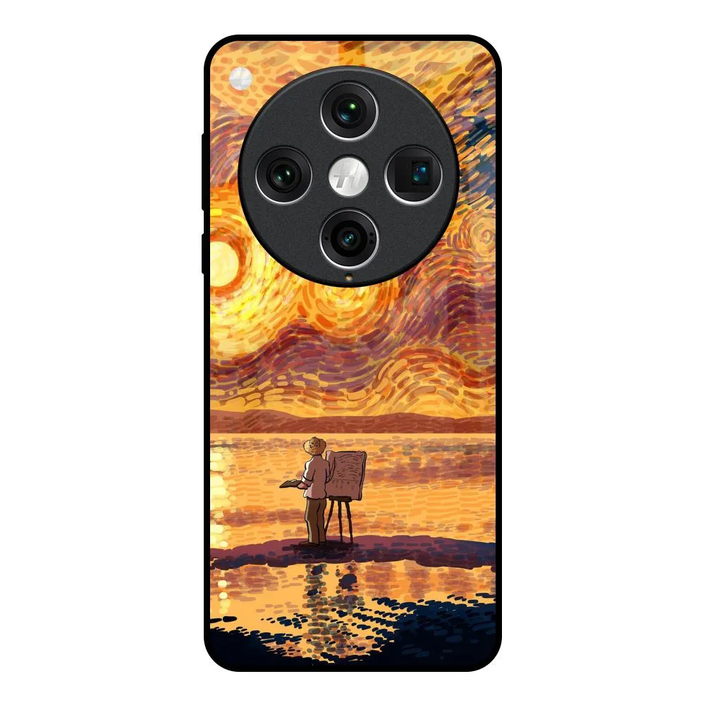 Sunset Vincent Glass Case for Oppo Find x8 Pro Vibrant Finish Luxury Style
