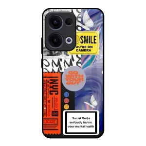 Smile for Camera Glass Case for Oppo Reno13 5G Shock Cushion