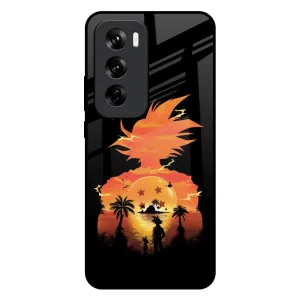 Japanese Paradise Glass Case for Oppo Reno 12 Pro 5G Tactile Buttons