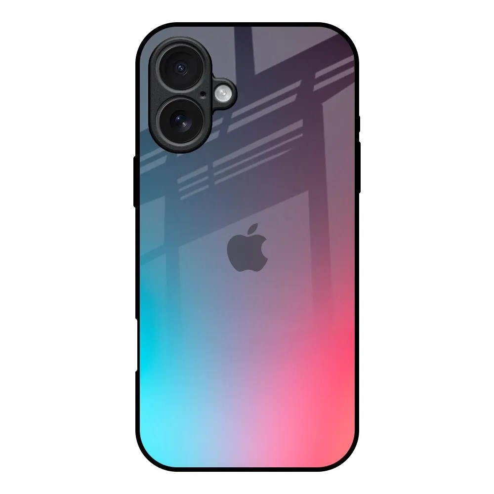 Polished Finish Rainbow Laser Glass Case for iPhone 17