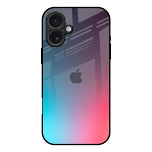 Polished Finish Rainbow Laser Glass Case for iPhone 17