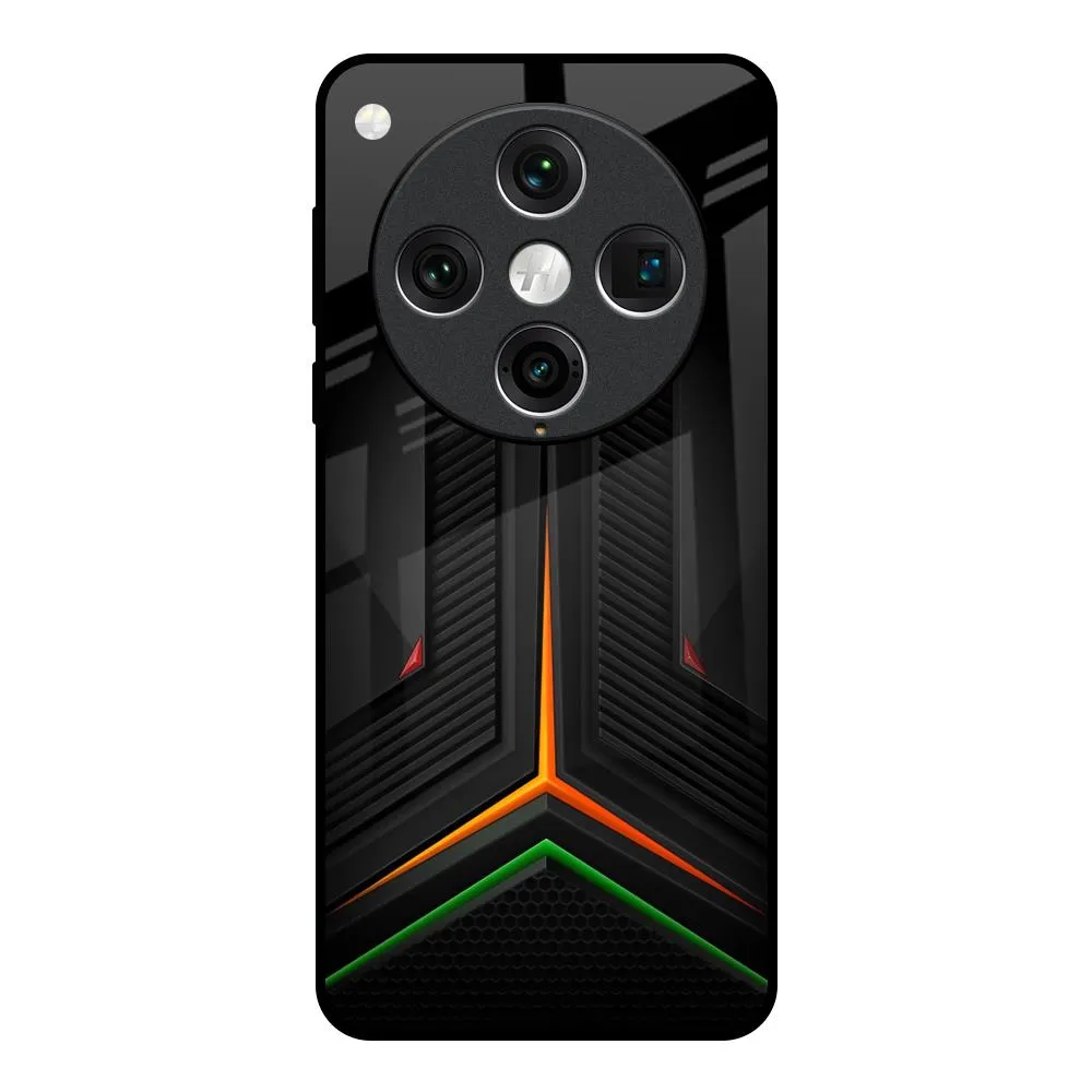 Modern Ultra Chevron Glass Case for Oppo Find x8 Pro Eco Friendly Modern Accent