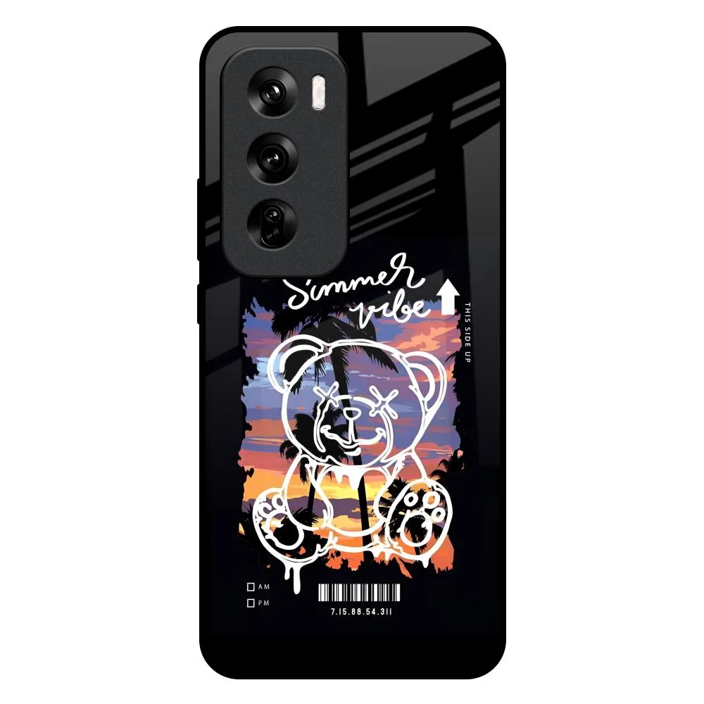 Summer Vibe Glass Case for Oppo Reno 12 5G Grip Safe