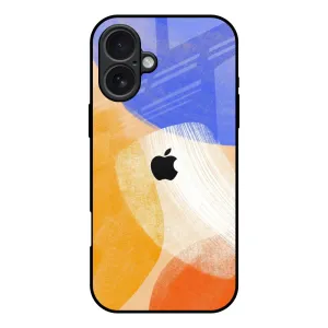 Stylish Detail Layer Light Finish Creative Canvas Glass Case for iPhone 17