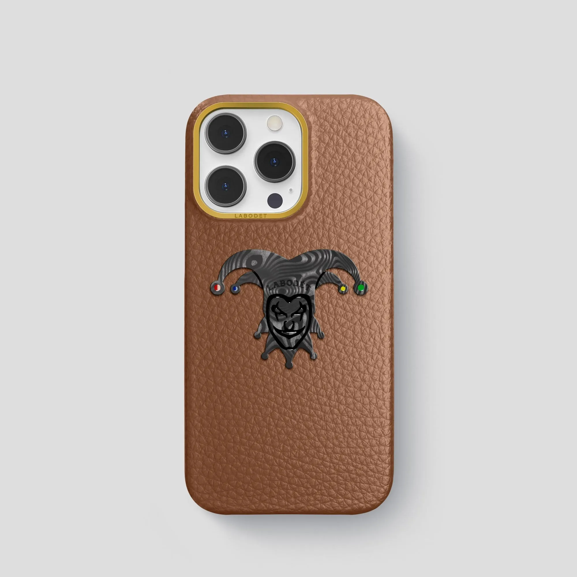 Classic Case With Carbon Joker For iPhone 15 Pro In Calf Minimal Aesthetic