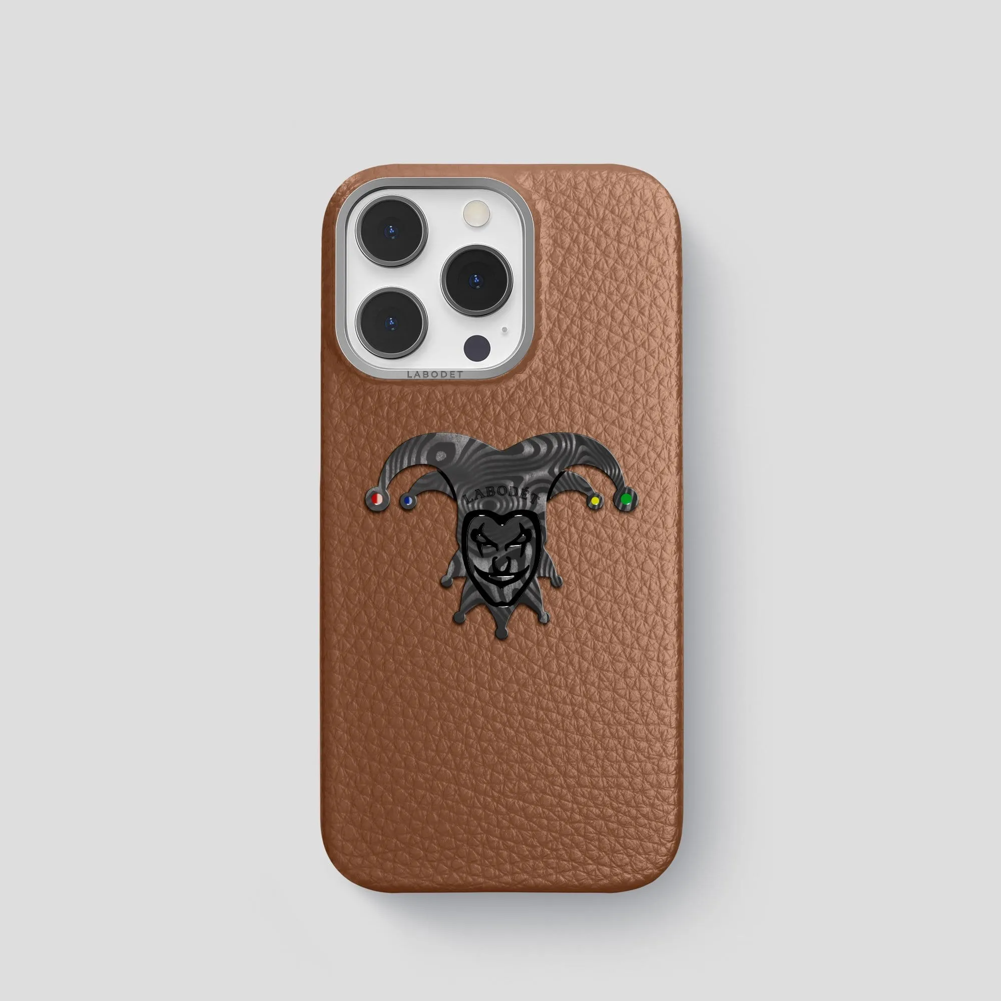 Flexible frame Classic Case With Carbon Joker For iPhone 15 Pro In Calf