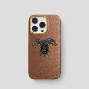 Classic Case With Carbon Joker For iPhone 15 Pro In Calf Minimal Aesthetic