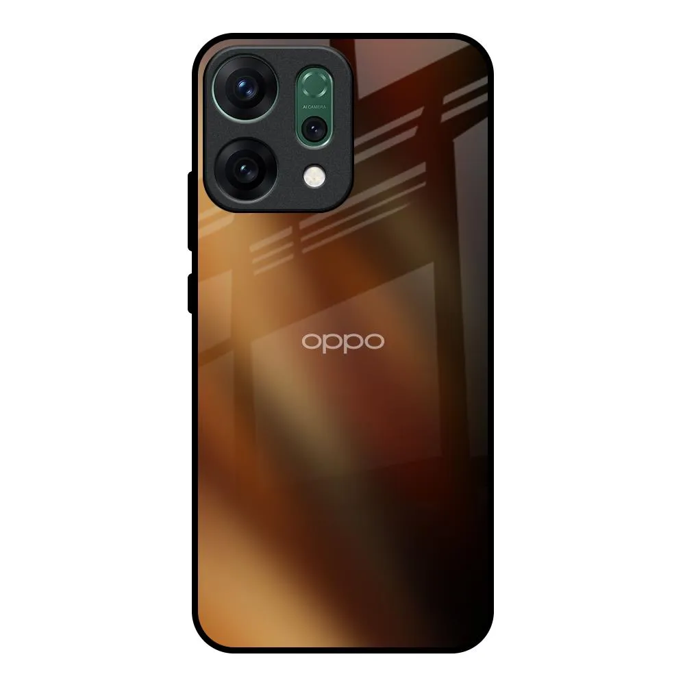 Modern Texture EarthTones Glass Case for Oppo Reno14 Pro 5G