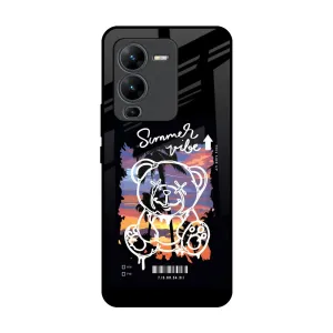Protective Edge Summer Vibe Glass Case for Vivo V25 Pro