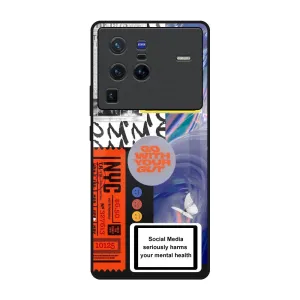 Smile for Camera Glass Case for Vivo X80 Pro 5G Polished Edge Stylish Finish