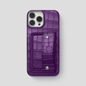 Minimal Aesthetic Minimal Protection Envelope Case For iPhone 15 Pro Max In Alligator