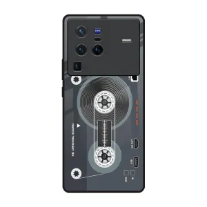 Retro Recorder Glass Case for Vivo X80 Pro 5G Gradient Finish Sleek Grip