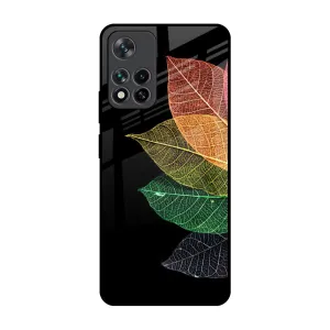 Colorful Leaves Glass Case for Mi 11i Urban Style