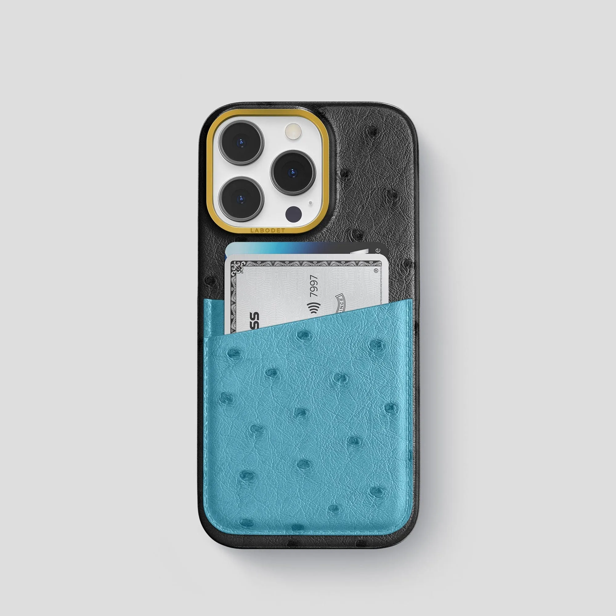 Double Card Case Color?? For iPhone 15 Pro In Ostrich Durable Shell