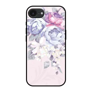 Elegant Floral Glass Case for Apple iPhone 16e everyday elegance