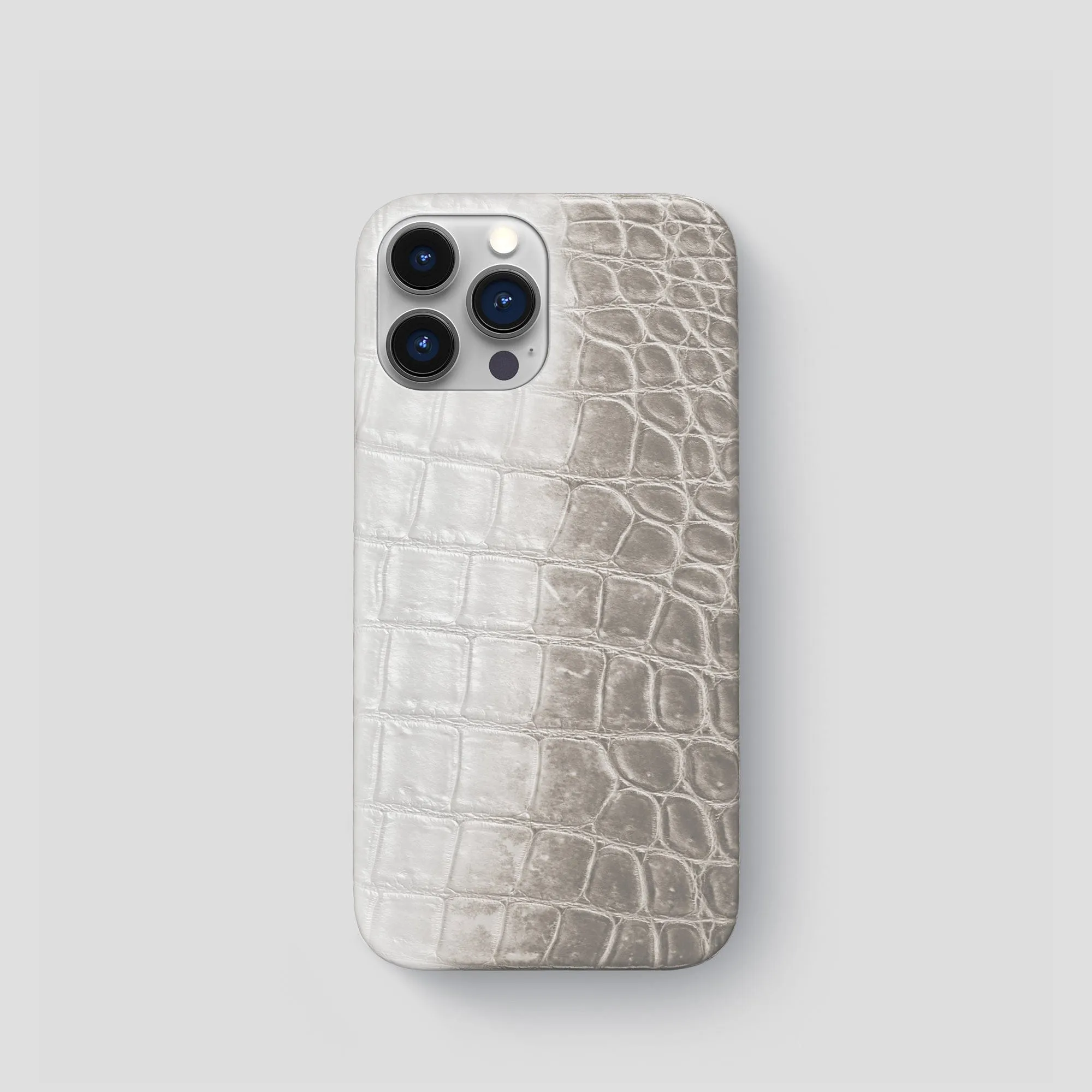 Slim Case For iPhone 15 Pro In Himalayan Crocodile Grip Enhanced Minimal Surface Layer