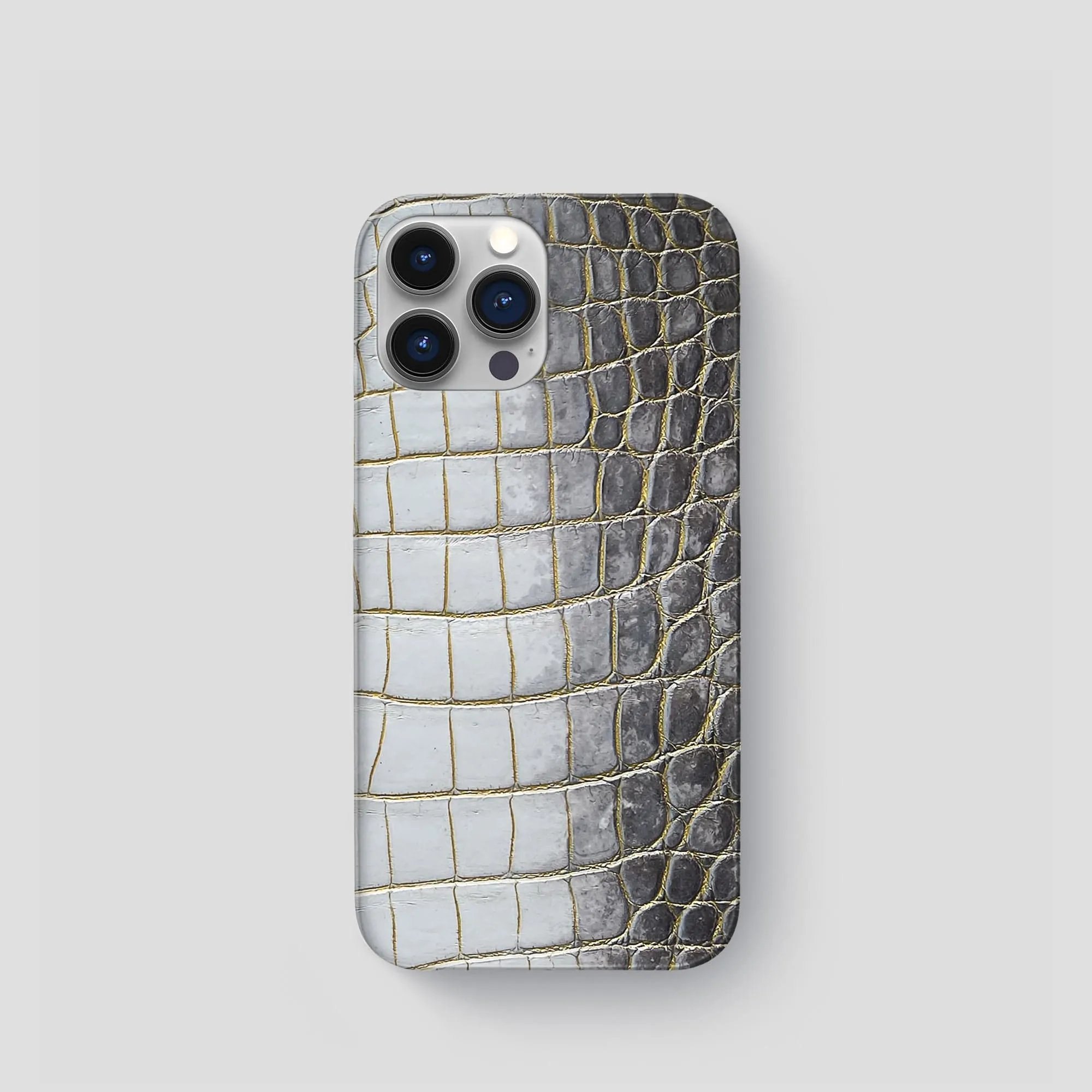Slim Case For iPhone 15 Pro In Himalayan Crocodile Compact Design