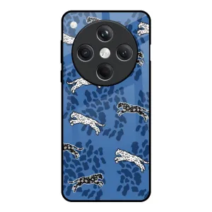 Blue Cheetah Glass Case for Oppo Find X8 5G Durable Grip