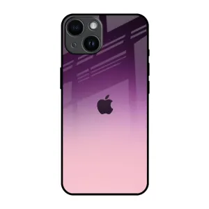 Modern Function Premium Protection Purple Gradient Glass case for iPhone 14