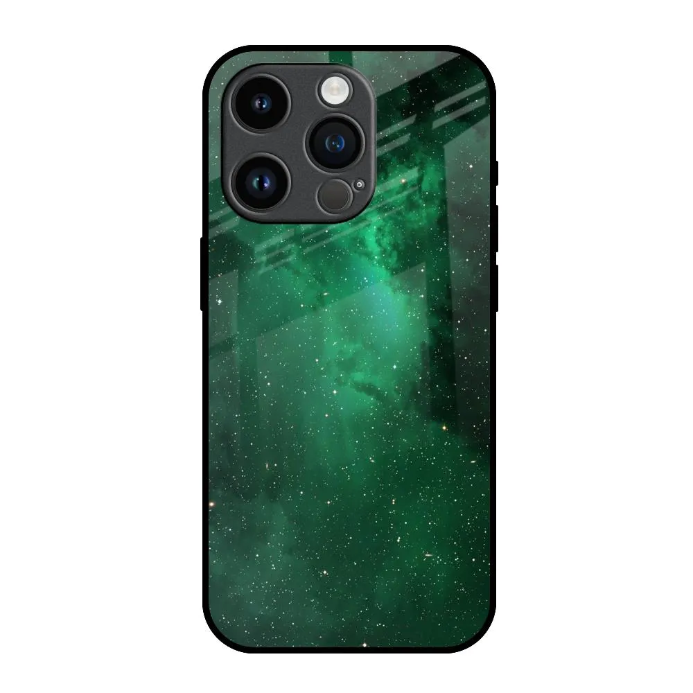 Compact Feel Emerald Firefly Glass Case For iPhone 14 Pro