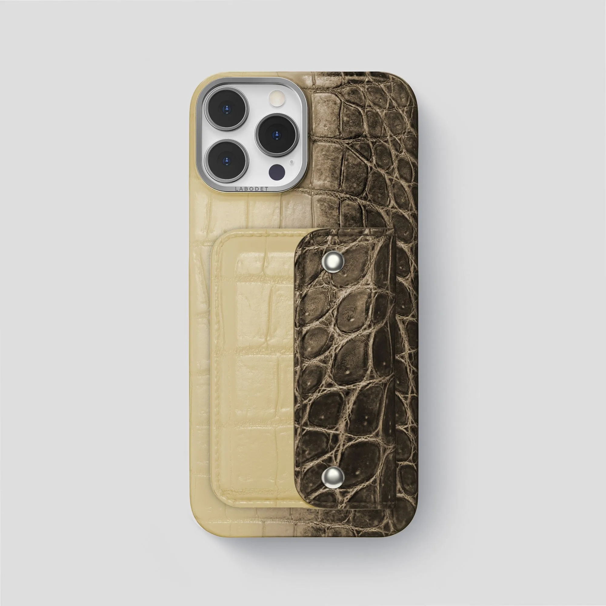 Envelope Case For iPhone 15 Pro Max In Himalayan Crocodile Compact Style Compact Edge