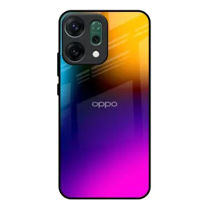 Smooth Layer Texture Minimal Detail Prism Color Glass Case for Oppo Reno14 Pro 5G