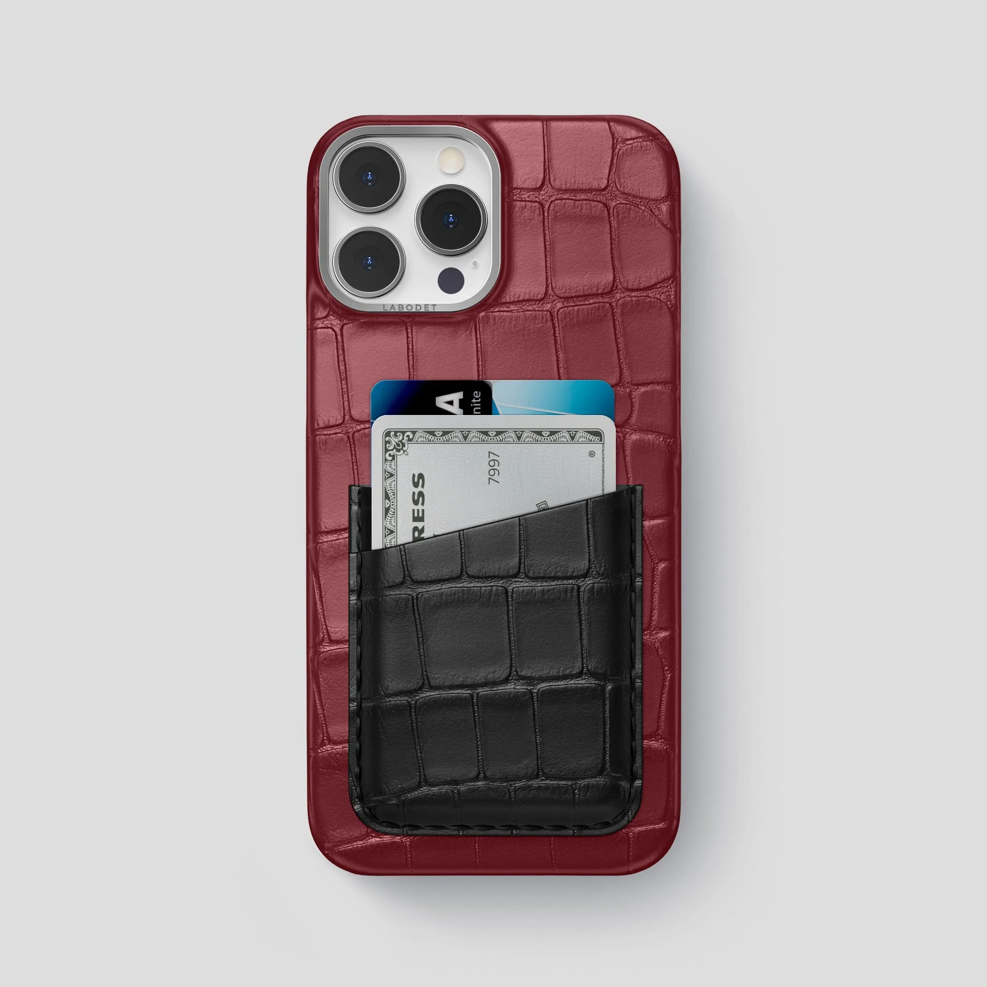 Double Card Case Color?? For iPhone 15 Pro Max In Alligator Durable Grip