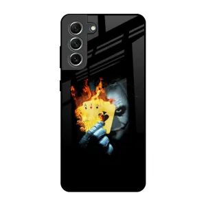 AAA Joker Glass Case for Samsung Galaxy S21 FE 5G Urban Style Button Cover