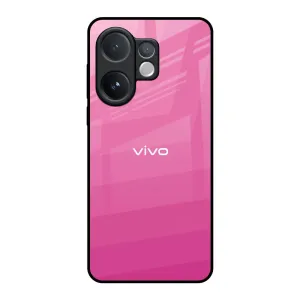 Clear Protection Elegant Touch Pink Ribbon Caddy Glass Case for Vivo V60 5G