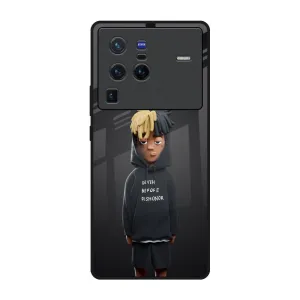 Durable Texture Layer Rugged Outline Dishonor Glass Case for Vivo X80 Pro 5G