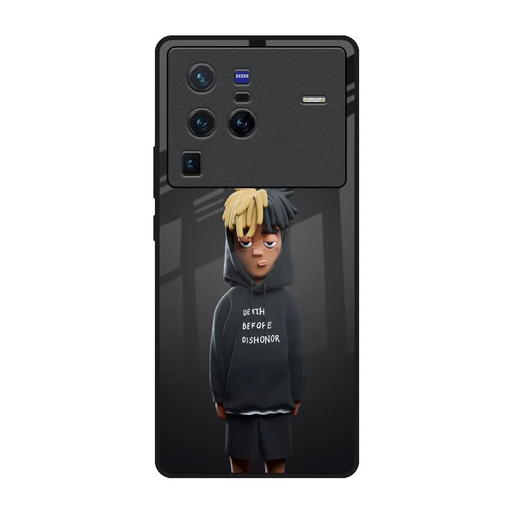 Durable Texture Layer Rugged Outline Dishonor Glass Case for Vivo X80 Pro 5G