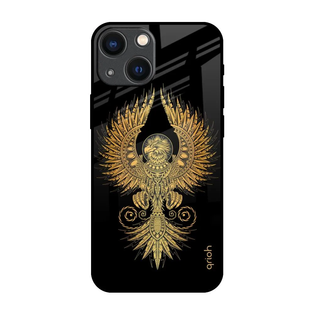 Comfort Fit Mythical Phoenix Art Glass Case for iPhone 14 Plus