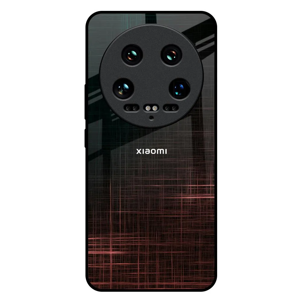 Wooden Mat Glass Case for Mi 14 Ultra 5G Soft Edge Detail