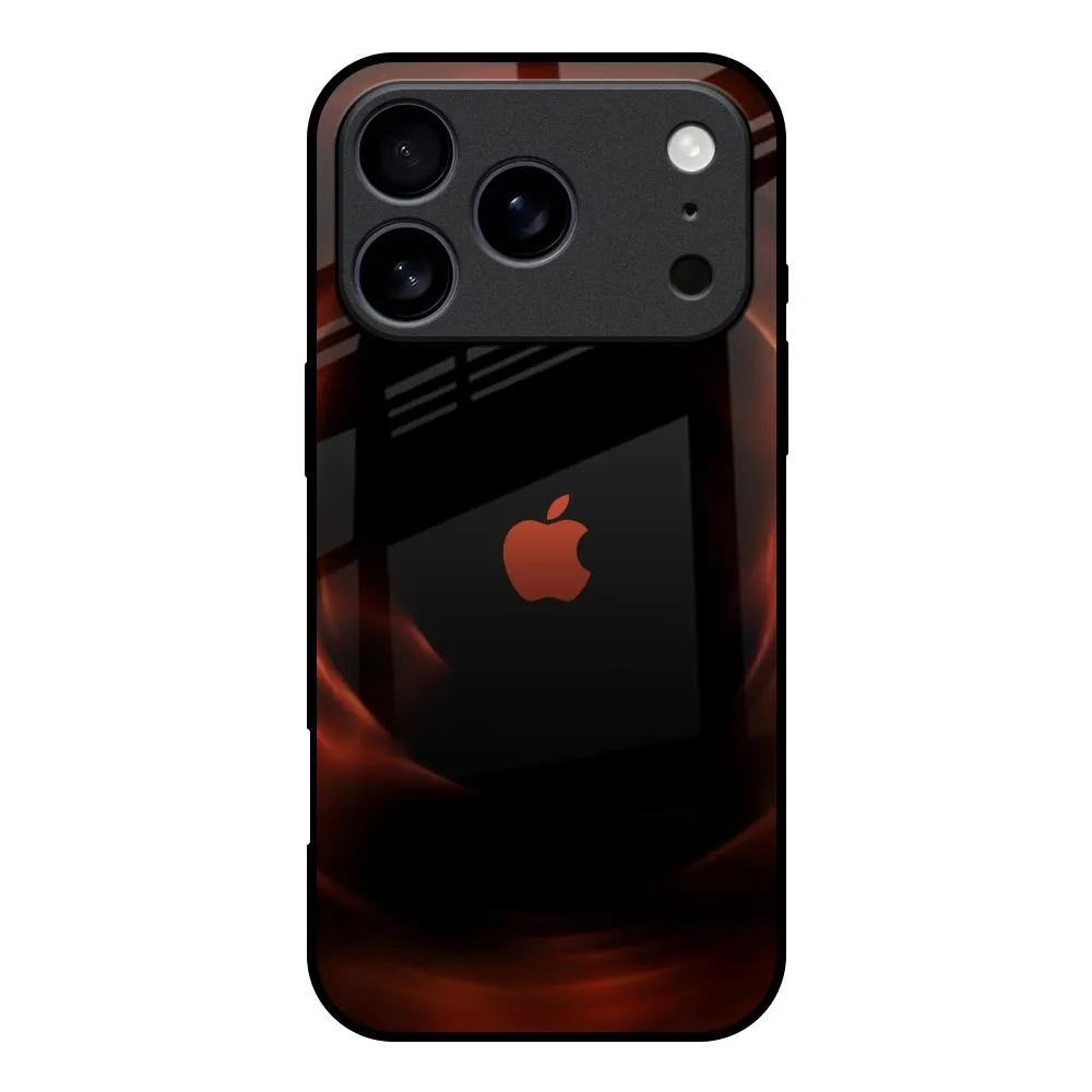 Evil Fire Glass Case for iPhone 17 Pro Stylish Layer Texture