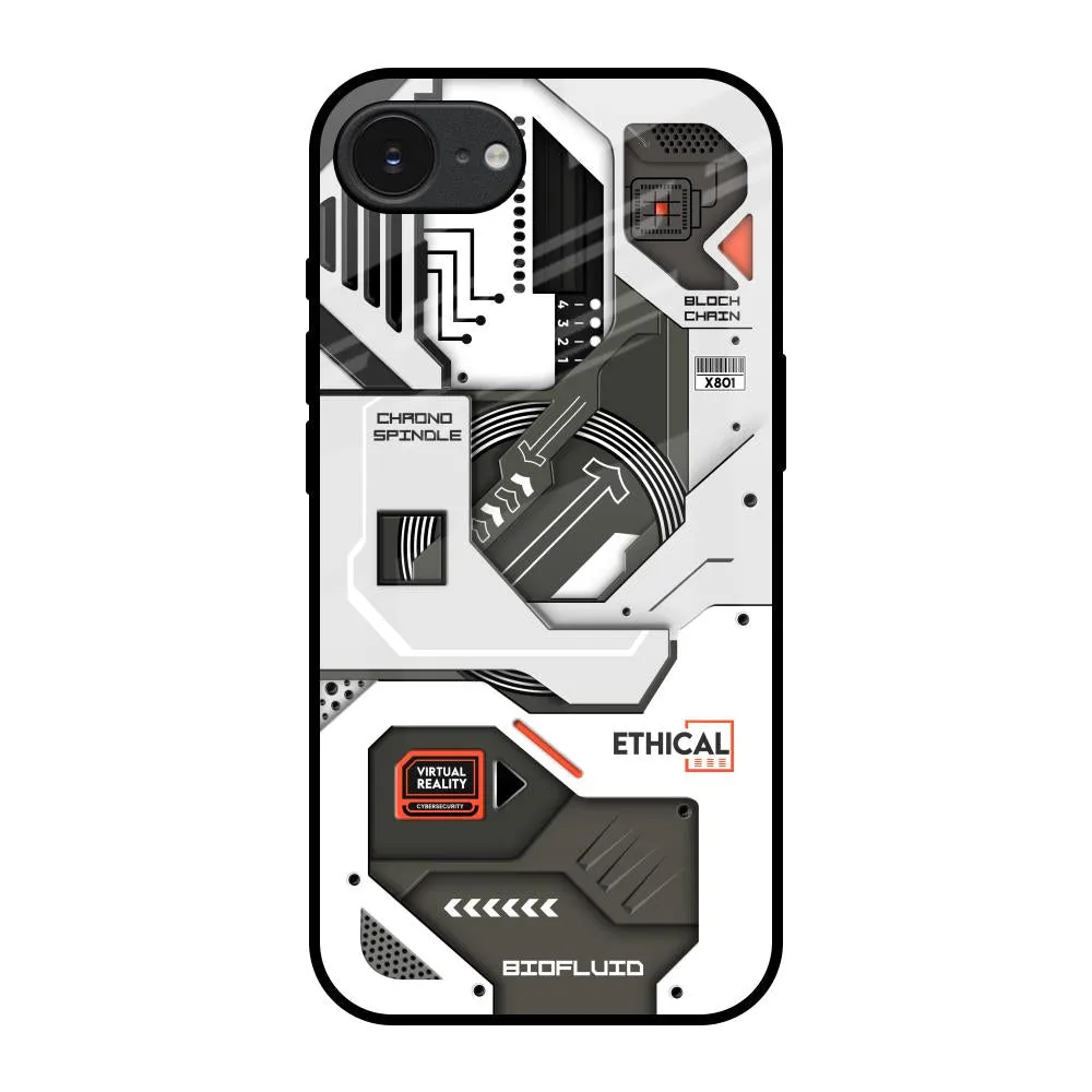 Explore Circuit Glass Case for Apple iPhone 16e Modern Texture Look