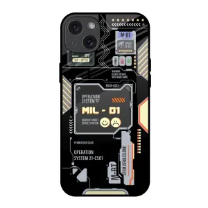 Modern Design Exposed Parts Glass Case for iPhone 15 Plus