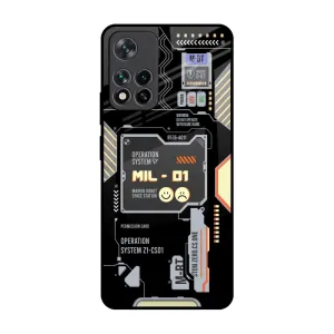Exposed Parts Glass Case for Mi 11i Stylish frame