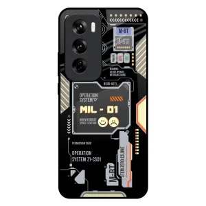 Shock Cushion Exposed Parts Glass Case for Oppo Reno 12 5G