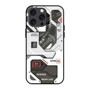 Explore Circuit Glass Case for iPhone 15 Pro Max Portable Case