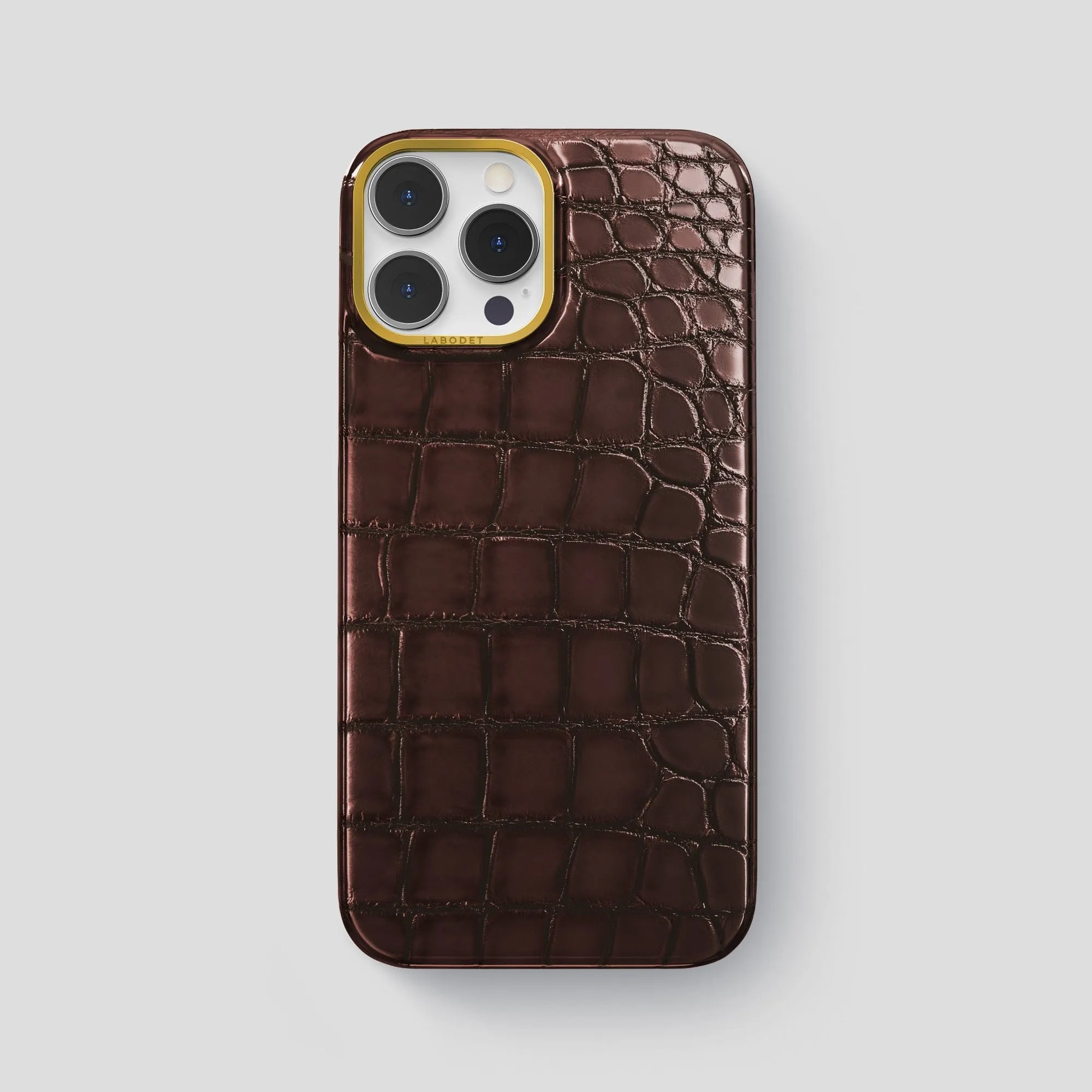 Classic Case For iPhone 15 Pro Max In Patina Alligator Smooth Layer Texture