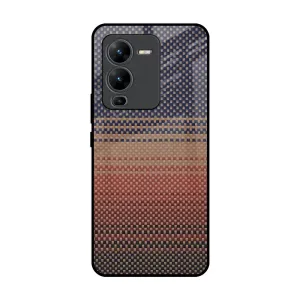 Fiber Artistry Glass Case for Vivo V25 Pro Creative Artwork Soft Texture