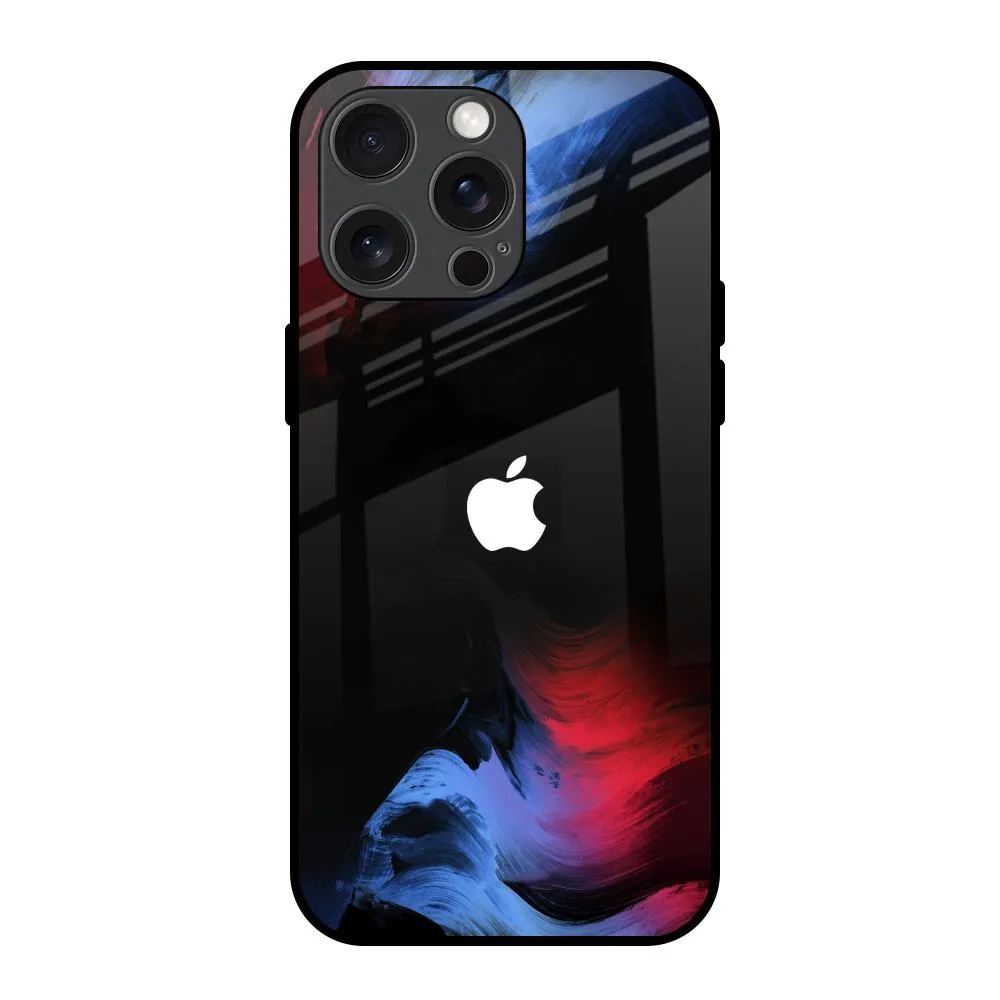 Fine Art Wave Glass Case for iPhone 15 Pro Max Luxury Look