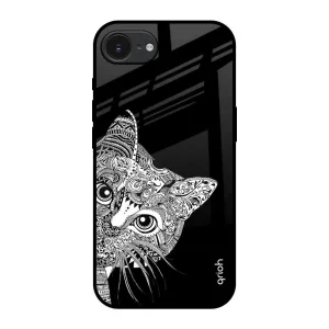 Kitten Mandala Glass Case for Apple iPhone 16e Comfort Build Layer
