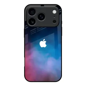 Cloudy Galaxy Glass Case for iPhone 17 Pro Phone Accessory Color Accent