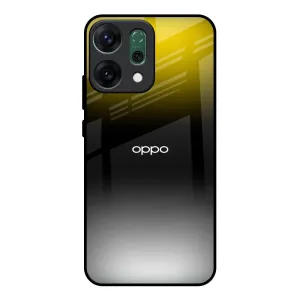 Yellow Shadow Glass Case for Oppo Reno14 Pro 5G Scratch Barrier Soft Surface Design