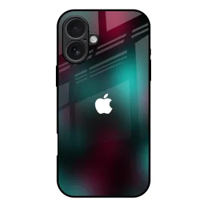 Textured Comfort Matte Pattern Design Dark Gradiant Glass Case for iPhone 17