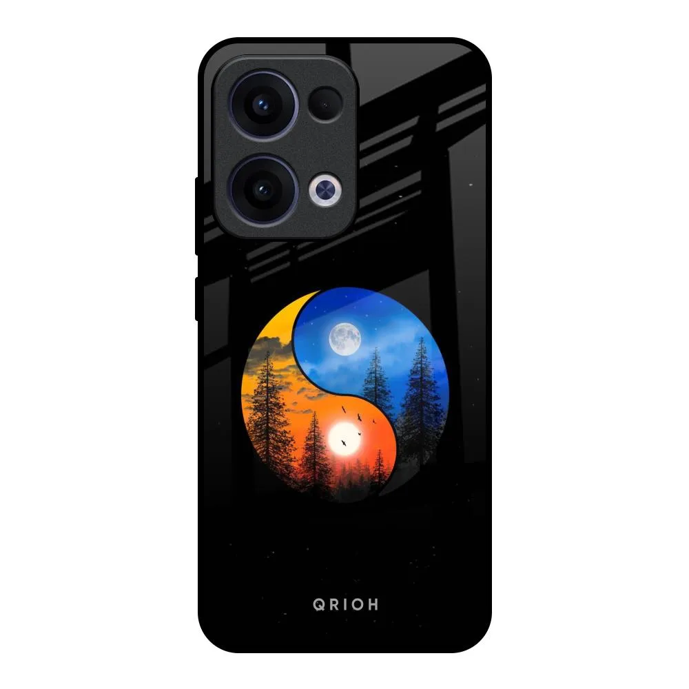 Luxury Texture Design Yin Yang Balance Glass Case for Oppo Reno13 5G