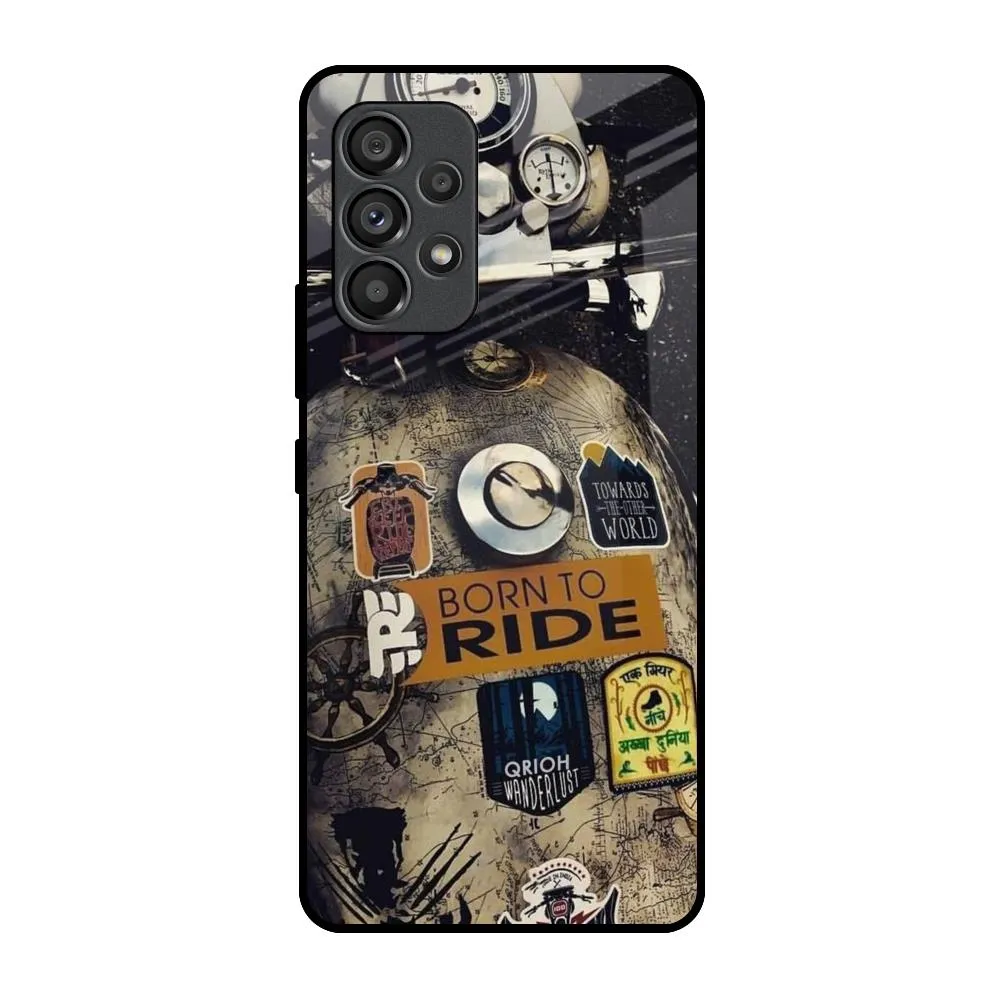 Ride Mode On Glass Case for Samsung Galaxy A53 5G Color Gradient Minimal Aesthetic Touch