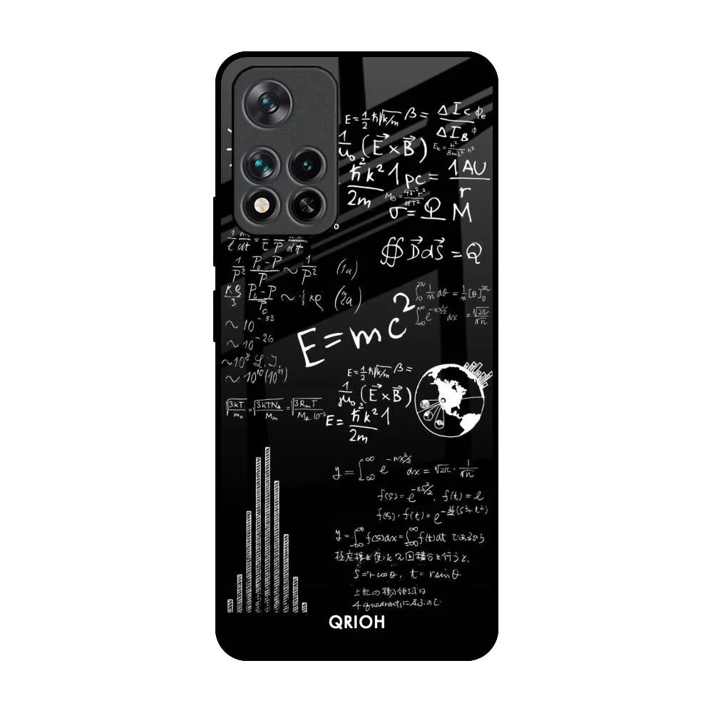 Funny Math Glass Case for Mi 11i Luxury Edge Texture Impact Resistant