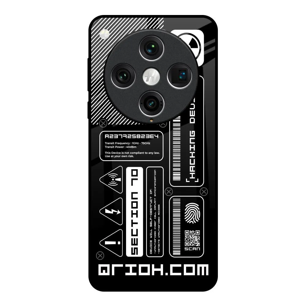 Modern Finish Premium Material Futuristic Art Glass Case for Oppo Find x8 Pro